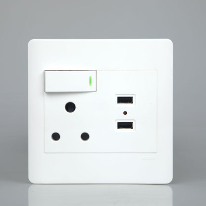 ASUMA S001- B USB Outlet Switch – Convenient Wall Switch with USB Outlets Receptacles