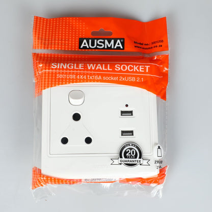 ASUMA S001 USB Outlet Switch – Convenient Wall Switch with USB Outlets Receptacl