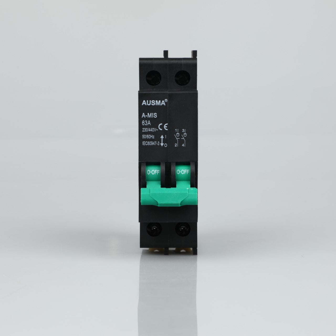 AUSMA A-MIS 2P 63A Mini rail Isolator 2P 63A