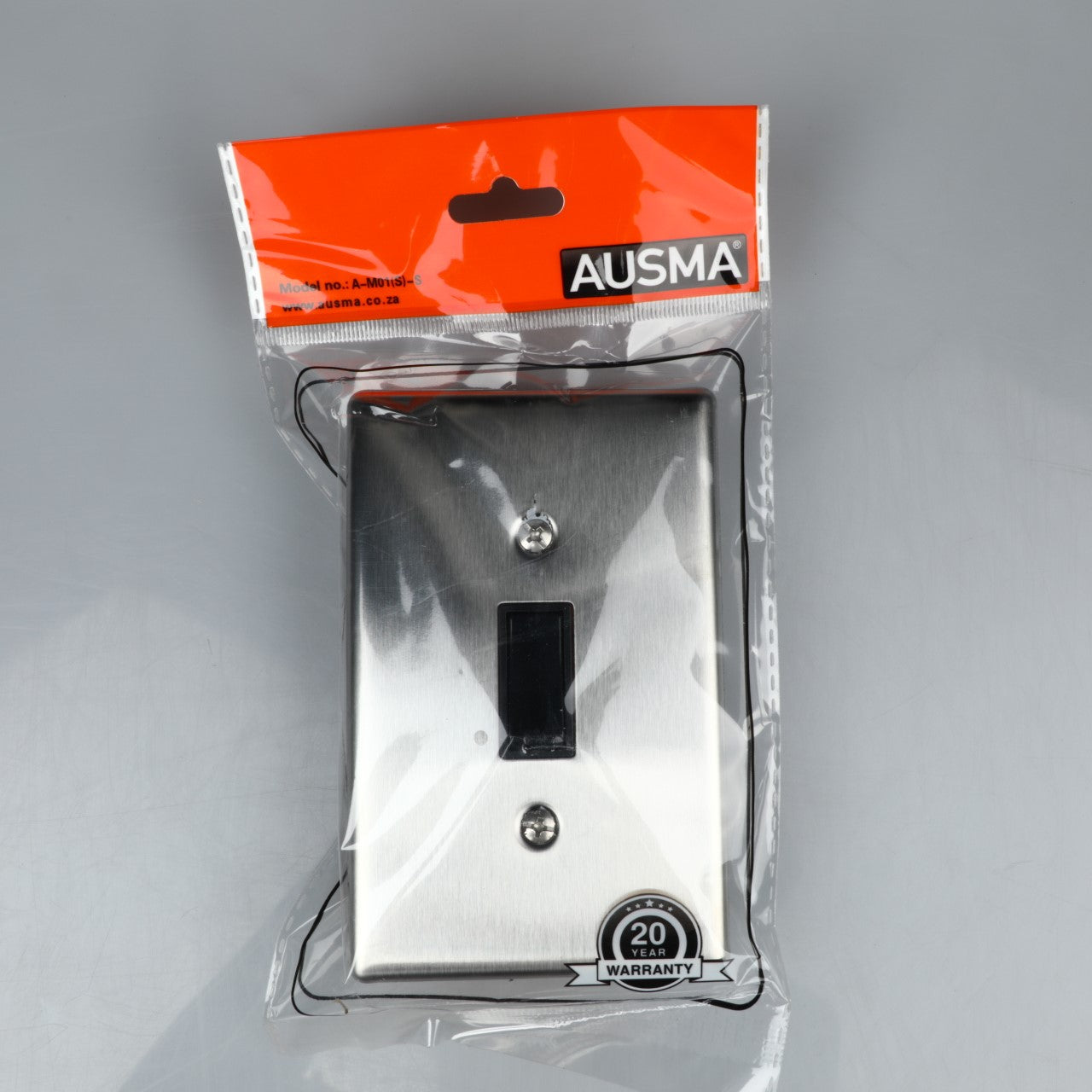 AUSMA A-M01(S)-S 1 Lever Wall Luxury Switch – Silver Grey Elegance, Safe and Long Life for Stylish Simplicity