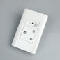 AUSMA S001-01 Stylish Simplicity Wall Socket – White Elegance, Safety, and Versatility with Modules 16A+New 16A Socket