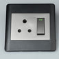 AUSMA S001-B-SG Silver Gray Wall Luxury Switch Socket – Enhance your space with safe and stylish functionality