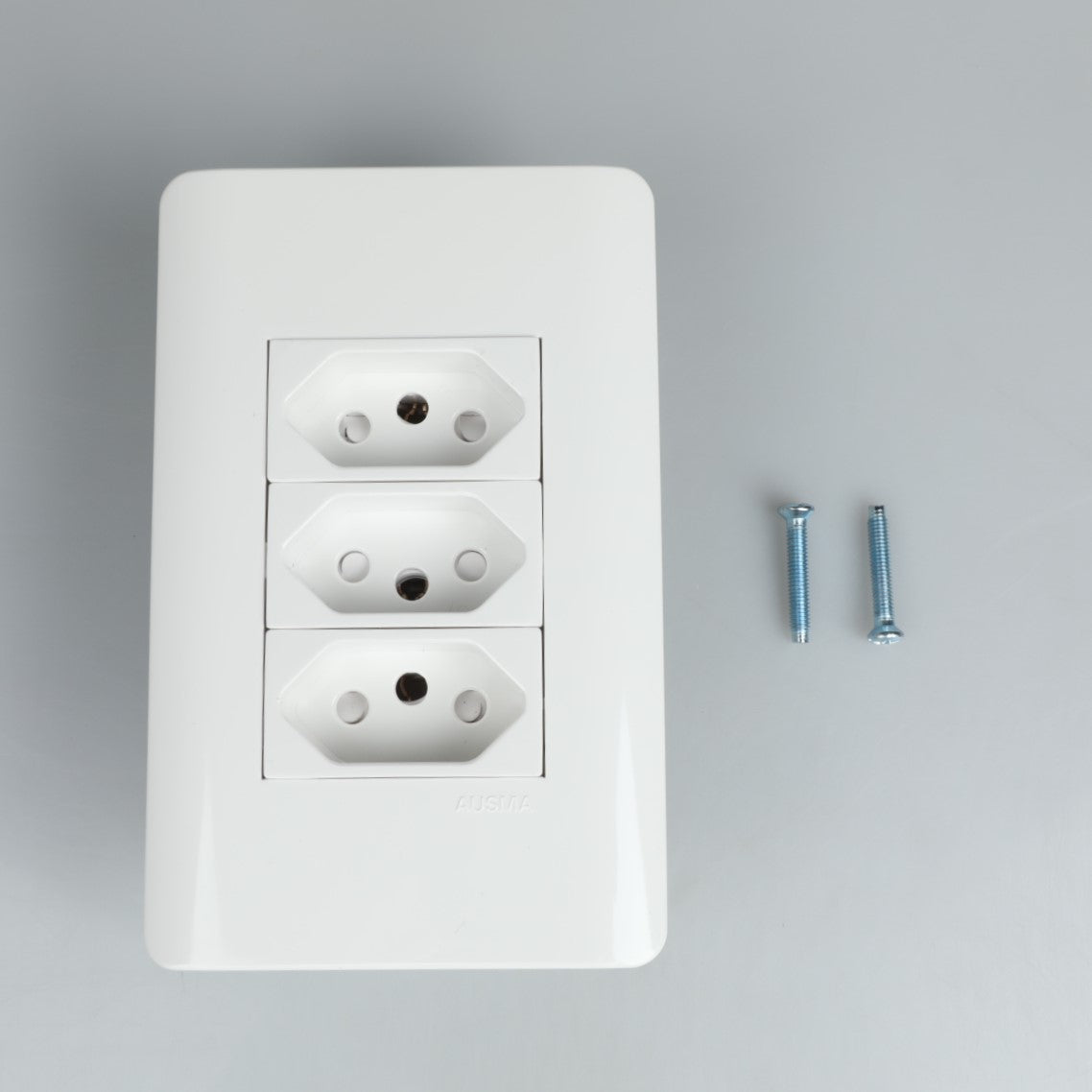 AUSMA S001-02 Stylish Simplicity Wall Socket – White Elegance, Safety, and Versatility with Modules 3XNew 16A Socket