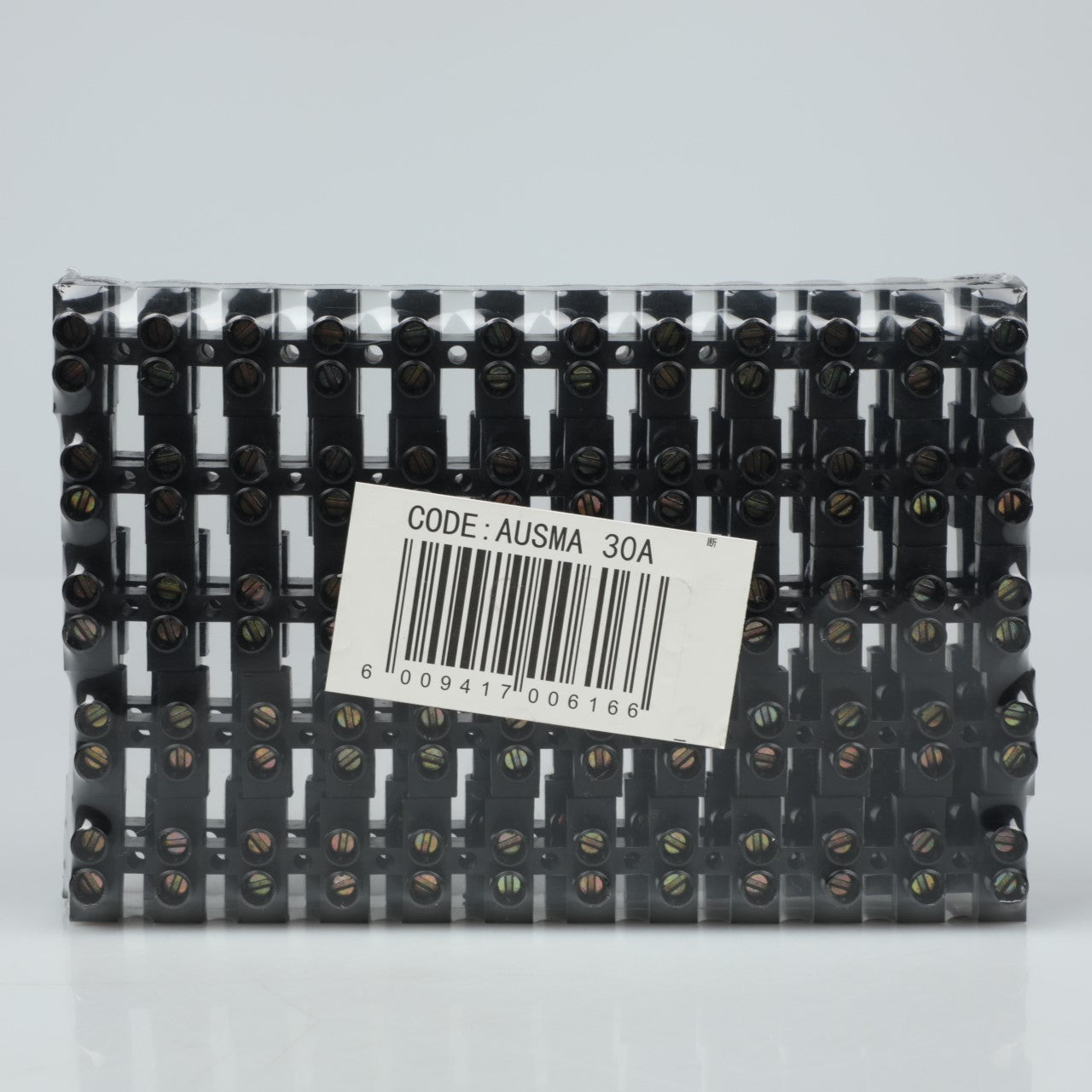 AUSMA SC 30A(B)12 Positions Dual Row 30A Screw Terminal Strip Blocks with Cover 30A 12 Positions Pre-Insulated Terminals Barrier Strip