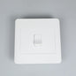 AUSMA M-07 Outlet Covers – Child-Safe Two Gang Blank Device Outlet Cover, White, Gloss Finish, 4x4