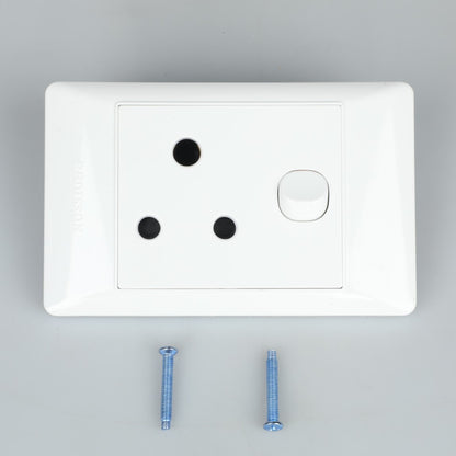 REDISSON  White Wall Switched Socket – Effortless Control and Enduring Quality M-08