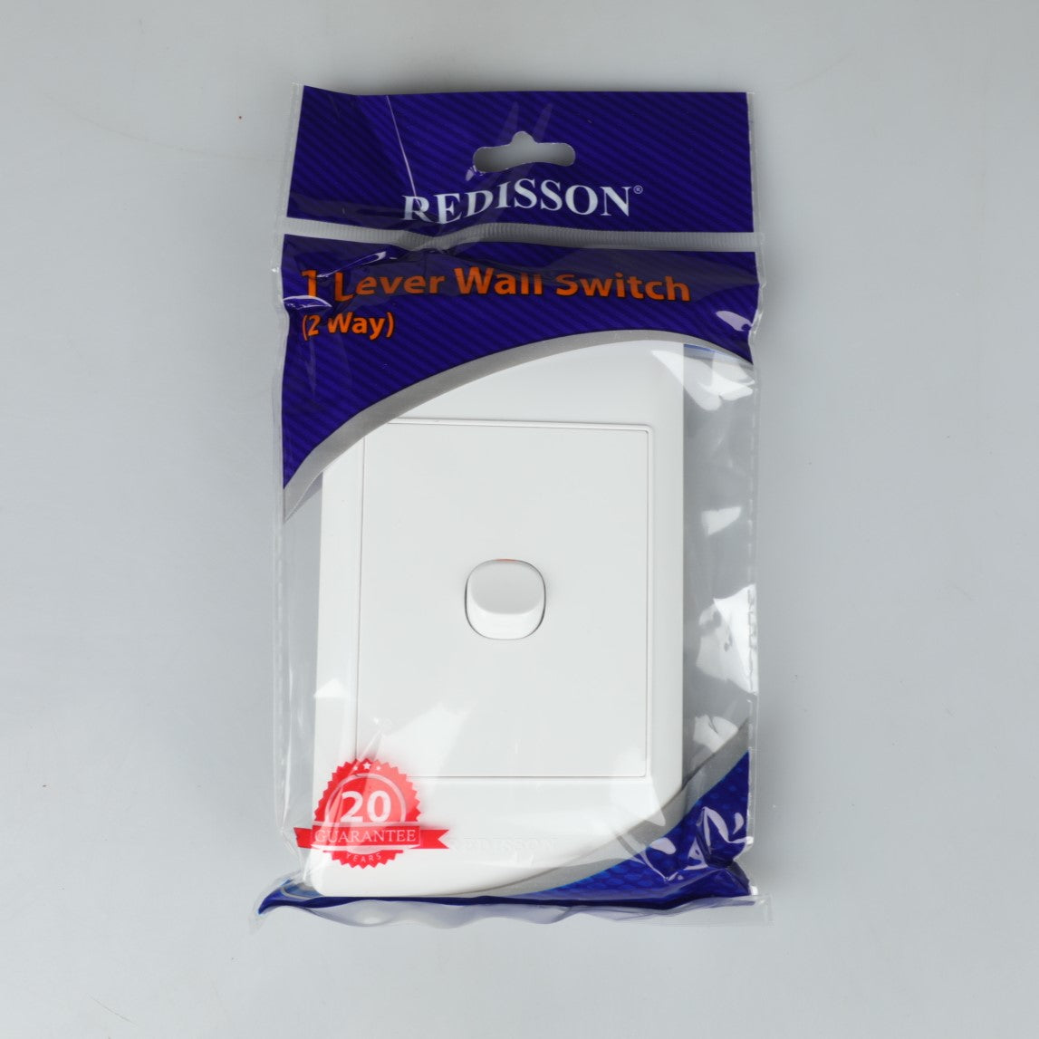 REDISSON  Paddle Light Switch – White, Safe, and Long-Lasting Control for Two Channels A101-WH