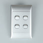 REDISSON   Light Switch – SILVER, Safe and Long-lasting Four Channel Control A104(SIL)