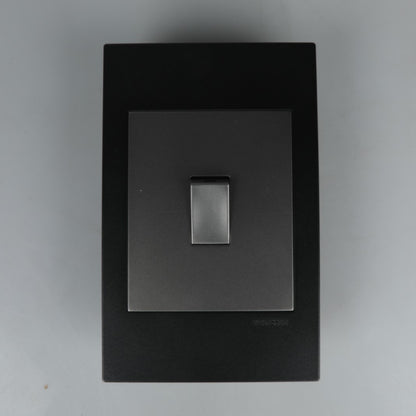 REDISSON  1 Lever Wall Luxury Switch – Silver Grey Elegance, Safe and Long Life for Stylish Simplicity A101-C-SG