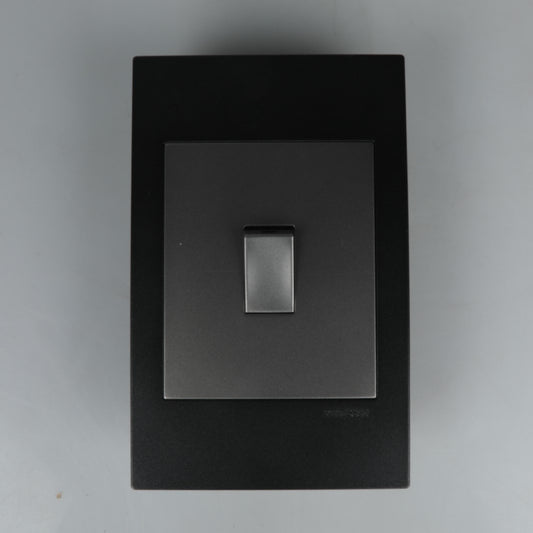 REDISSON  1 Lever Wall Luxury Switch – Silver Grey Elegance, Safe and Long Life for Stylish Simplicity A101-C-SG