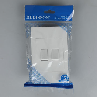 REDISSON A102-C Paddle Light Dual Switch – White, safe and long-lasting two channel control