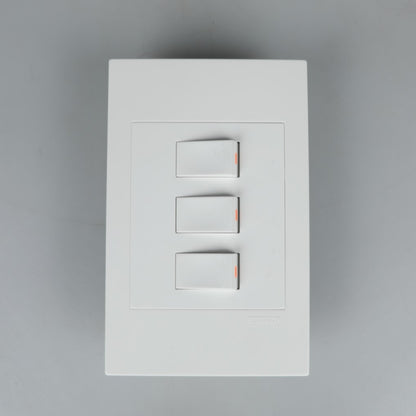 REDISSON A103-C Paddle Light Dual Switch – White, safe and long-lasting two channel control