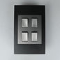 REDISSON  4 Lever Wall Luxury Switch – Silver Grey Elegance, Safe and Long Life for Stylish Simplicity A104-C-SG