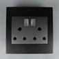 REDISSON  Double Wall Luxury Switched Socket – Elevate Your Space with Safe and Stylish Functionality D01-C-SG