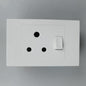 REDISSON M-08-C White Wall Switched Socket – Effortless Control and Enduring Quality