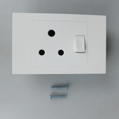 REDISSON M-08-C White Wall Switched Socket – Effortless Control and Enduring Quality