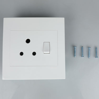 REDISSON S001-C 1x16A White Wall Switched Socket – Effortless Control and Enduring Quality 4x4