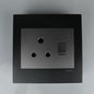 REDISSON  1x16A Silver Grey Wall Switched Socket – Effortless Control and Enduring Quality 4x4 S001-C-SG