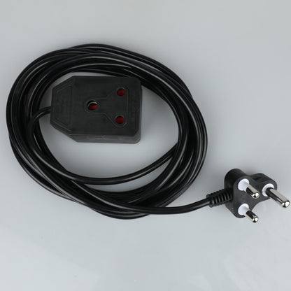 REDISSON 5M AOK-12C black 3 Outlet Extension Wire - 5M Black Cord for Safe and Long-Term Use