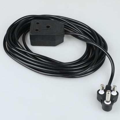 REDISSON 10M AOK-12C black 3 Outlet Extension Wire - 10M Black Cord for Safe and Long-Term Use