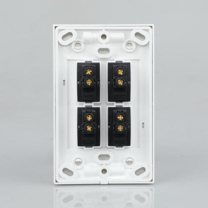 REDISSON A104-C Paddle Light Switch – White, Safe and Long-lasting Four Channel Control