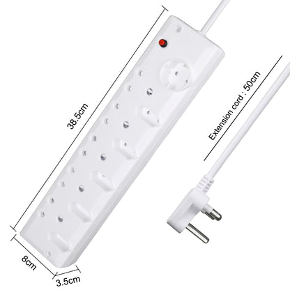 AUSMA P-11 Long Power Strip – Smart 11-Way Multi-Plug for Home, Travel, and Office