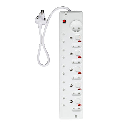 AUSMA P-11B Long Power Strip – Smart 11-Way Multi-Function Plug with 5 Switches