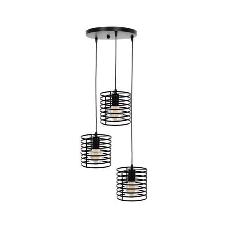 Transform your home into a chic and modern haven with our 3 Metal Wire Cage Modern Chandelier Lamp 1821-3