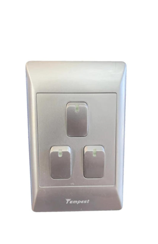 4x2 3 Lever Light Switch SA003/S