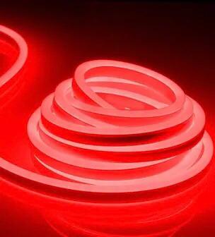 12v Neon LED Rope Light 5m RED B2