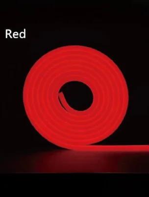 12v Neon LED Rope Light 5m RED B2