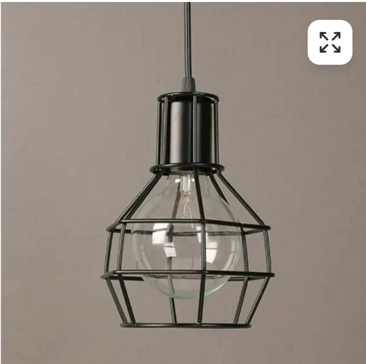 1 Rope indutrial kitchen pendant ceiling light fitting-chandelier cover for dining room 6018/1 BK