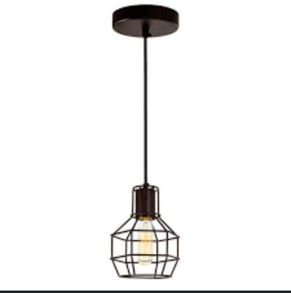 1 Rope indutrial kitchen pendant ceiling light fitting-chandelier cover for dining room 6018/1 BK