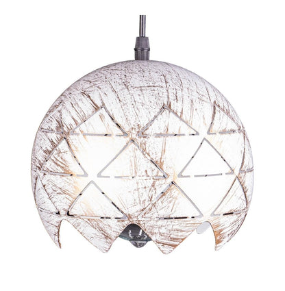 White and Gold brushed round Ceiling pendant light, compatible with various bulbs, such as incandescent, LED, CFL and halogen bulbs. Ceiling light is hardwired, 1 bulb (bulb not included)6029