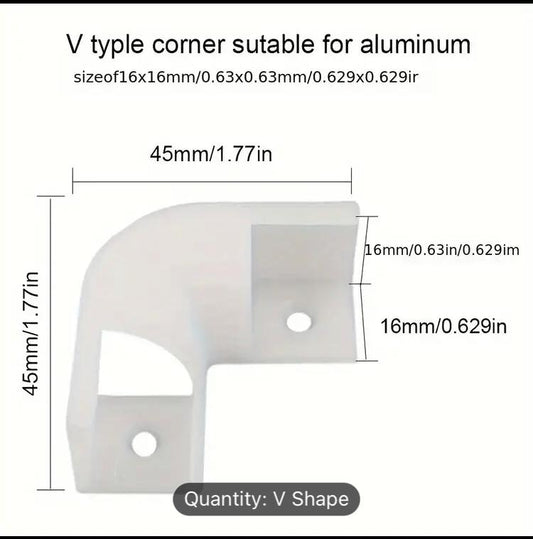 V-Shape Aluminium led corner channel