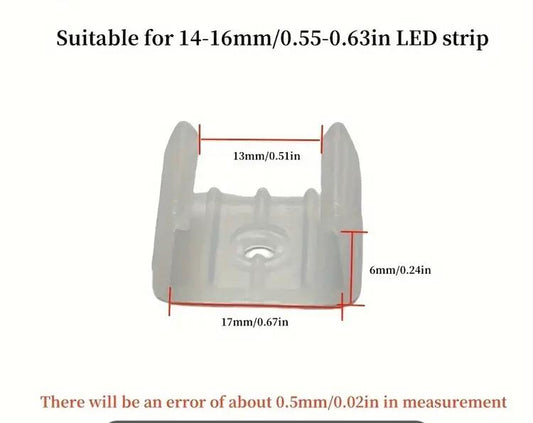 17mm LED neon lights or LED Strip Mounting Clip