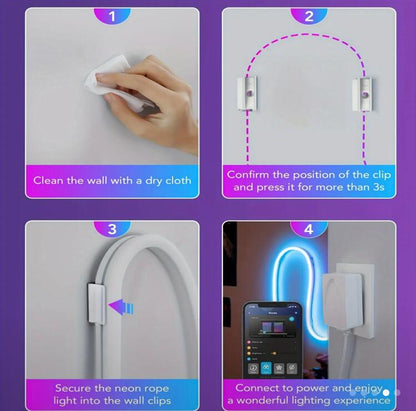 12mm LED Neon Mounting Clip