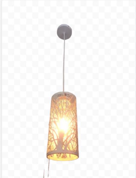 Kitchen/Dining Brushed white and gold pendant shade crafted from metal and finished in a matt-effect paint, trees and branches stretch around to form this eye-catching piece. 6035 WH+GD