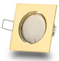 Downlight Gold/Yellow square spotlight ceiling fitting 502/GD