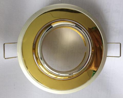 Downlight Gold/Yellow round spotlight ceiling fitting TMPST