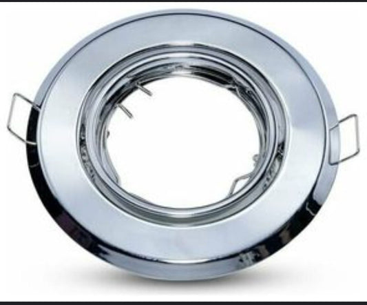 Downlight silver Round Swivelling Spotlight (silver) B1195 CH