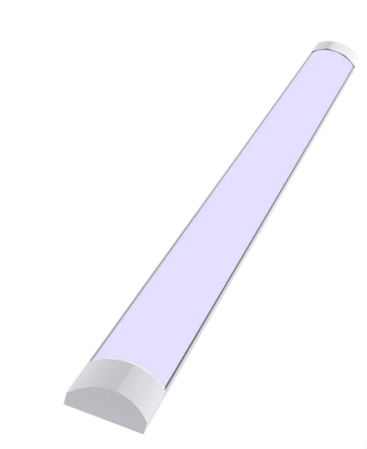 40w 3 color changing Frosted 4ft LED Batten tube (blue, purple, cool white Light (6500K) TLH-FL40w