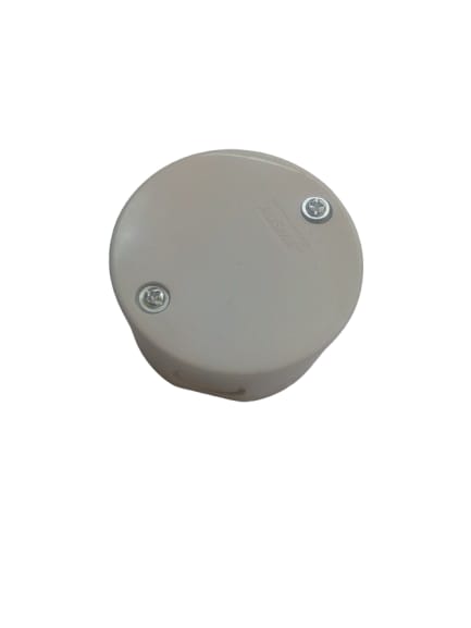 20mm Round Pvc Junction Box Side Knock Out Type Entry 8-Way , Completer With Cover Plate & Screws G-08