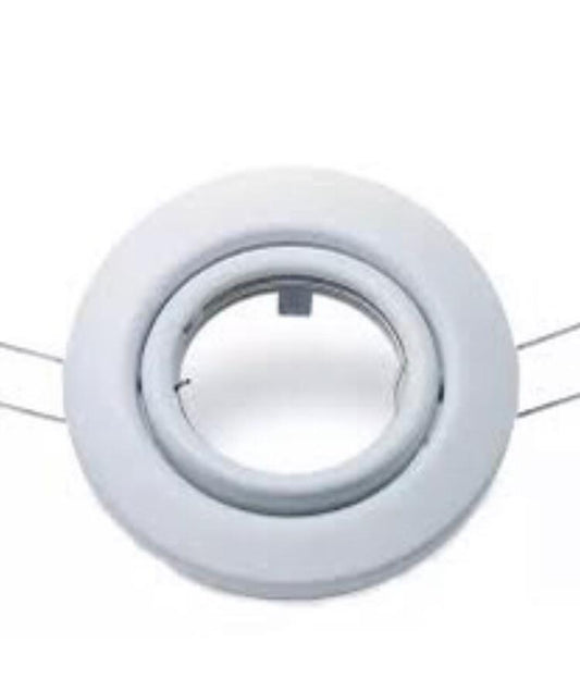 Downlight White Round Swivelling Spotlight dark  B1195 WH