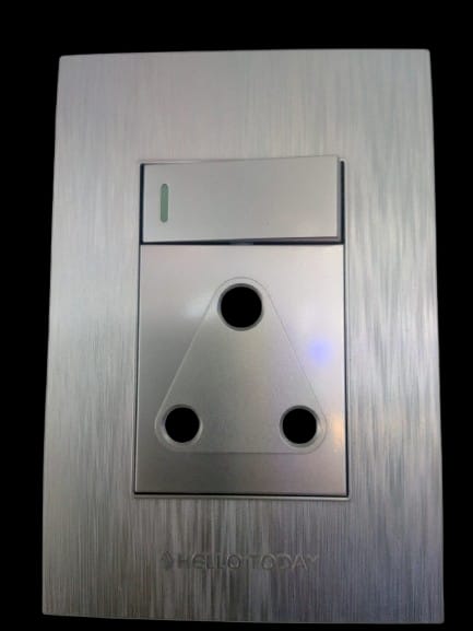 4 x 2 Single Switched Socket Outlet 16A- Vertical S8-