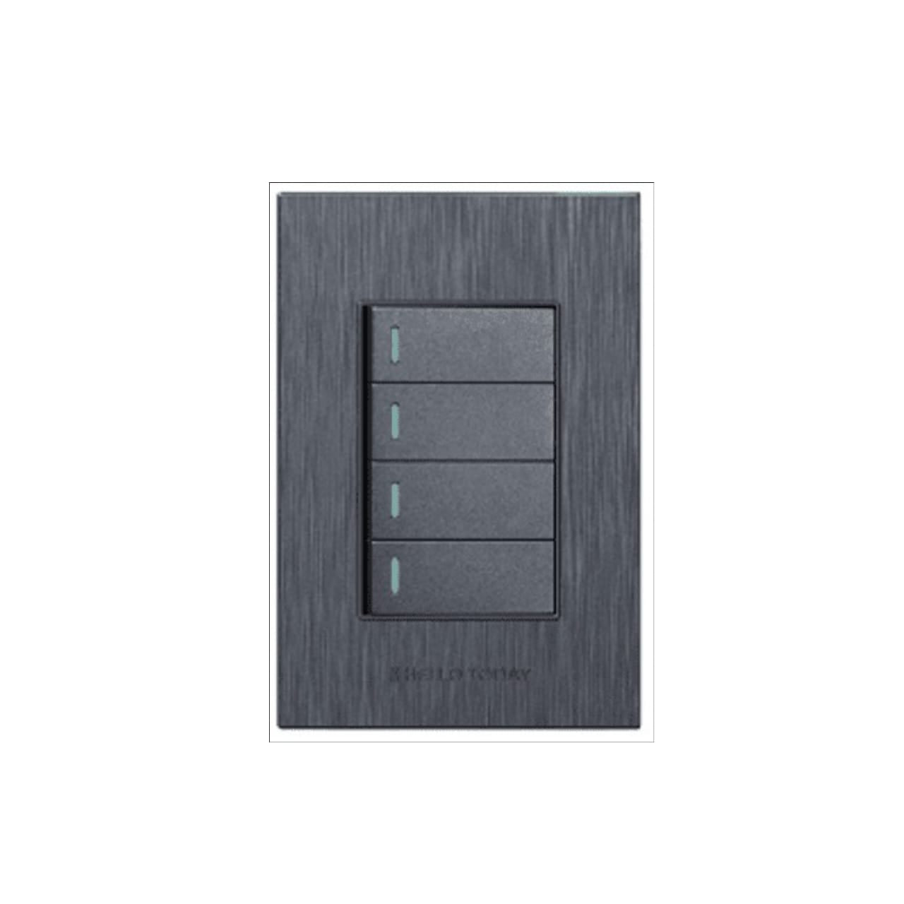 4x2 4 Lever Switch Gray Design S7-104/1